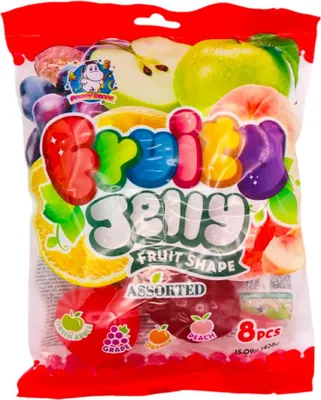 Produktbild von Funny Hippo Fruity Jelly Assorted Jelly Fruits 428g