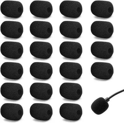 Obrázok produktu pre 22 ks – univerzálny kryt na slúchadlá – 3 x 2,2 x 0,8 cm – čierny – proti hluku – ochrana kábla