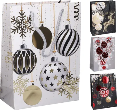 Obrázok produktu pre Darčeková taška L 31x40x12 cm Vianočná