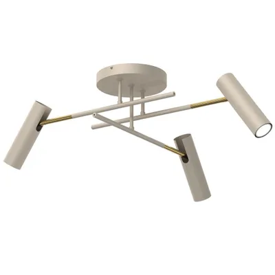 Zdjęcie produktu dla Lampa wisząca Axion kremowo-złoty połysk 3xGU10x8W metal wym:24x89x89cm IP20 Luminex