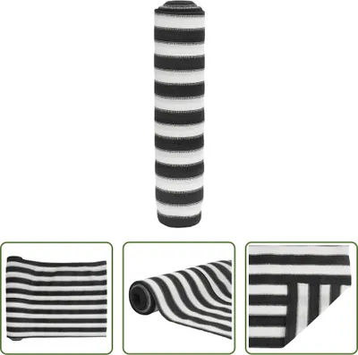 Produktbild von The Living Store Zaunblende Anthrazit und Weiß 1x25 m HDPE 75 g/m²