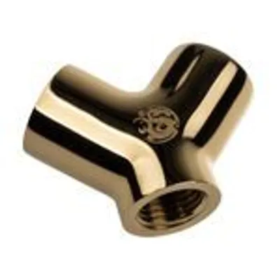Produktbild von Bitspower Adapter Y-Splitter 3x G1/4 Zoll IG - gold