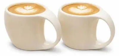 Produktbild von Keramische Kaffeetassen 200 ml, Set mit 2, mit Griffen