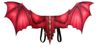 Produktbild von Halloween-Drachenflügel, Drachenkostümzubehör, Drachenflügel aus Vliesstoff, Accessoire für Erwachsene.