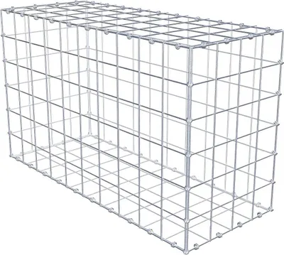 Obrázek produktu pro Gabion 100 cm x 60 cm x 40 cm (D x V x H), velikost ok 10 x 10 cm, spirálový prstenec