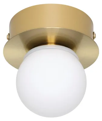 Immagine prodotto di Applique acciaio vetro LED 3,3 W bianco caldo 1 -fiamma Mosiano ottone oro