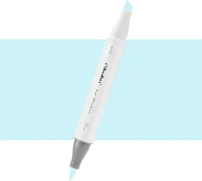 Zdjęcie produktu dla Brush & Chisel dwustronny marker alkoholowy OHUHU, BG4 Mint Blue