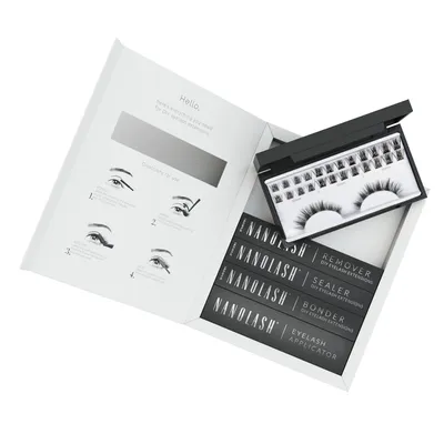 Image de Starter kit pour extensions de cils en grappe à appliquer soi-même à la maison Nanolash HARMONY