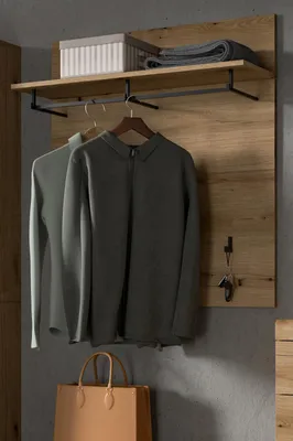 Produktbild von Garderobenpaneel "Shawn" in Evoke Eiche Wandgarderobe 90 x 98 cm