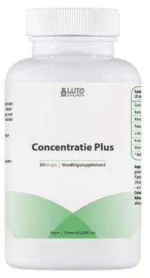 Productafbeelding van LUTO Supplements Bacopa, Guarana en Rhodiola complex met vitamine B6 – 60 capsules