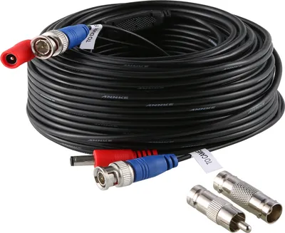Obrázek produktu pro Napájecí kabel CCTV BNC, délka 30 m, kompatibilní s kamerou CCTV AHD DVR, béžový, 30 m