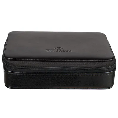 Image de WINDROSE boîte à bijoux Merino CharmBox Black noir