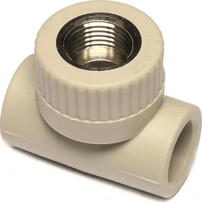 Zdjęcie produktu dla Trójnik Wavin Ekoplastik PPR-CT LF z gwintem wewnętrznym metalowym d32 x 1/2˝