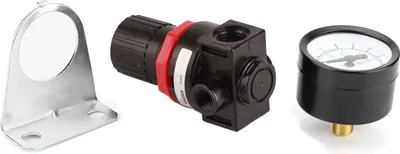 Image de Régulateur pneumatique G1/4 Régulateur de pression d'air ajustable Régulateur de pression d'air ajustable Régulateur de pression d'air ajustable Régulateur de pression d'air ajustable Régulateur de pression d'air ajustable avec support