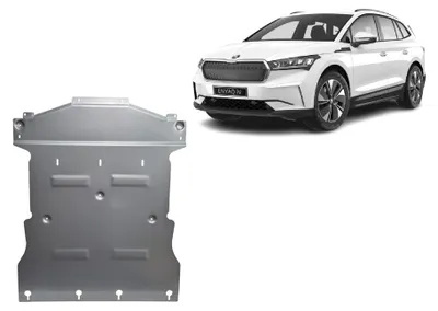 Image de Protection sous-voiture en aluminium pour moteur et boîte de vitesses, compatible avec le Skoda Enyaq, modèles de 2022 à 2026