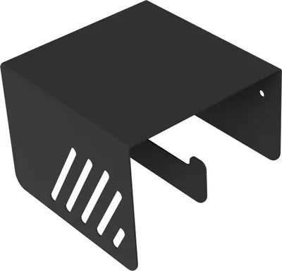 Produktbild von Manestein Toilettenpapierhalter, Klopapierhalter, Rostfrei, für Badezimmer, Toilette, Klopapierablage aus Doppelt Geschliffenem Edelstahl, Klopapierrollenhalter im Minimalistischen Look, Schwarz