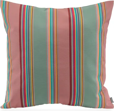 Produktbild von H.O.C.K. Yucatan Outdoor Kissen 60x60cm lindgrün altrosa 408