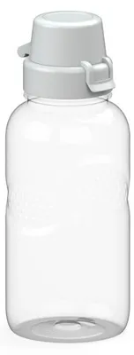 Obrázek produktu pro Láhev Carve "School" 500 ml - Není náchylná k úniku a má bezpečné výstupky pro uchopení - Láhev vhodná pro děti, školu a sport - průhledná/bílá