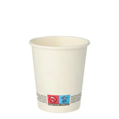 Produktbild von Papstar Trinkbecher, Pappe "To Go" 0,2 l Ø 8 cm · 9,2 cm weiß, 20 x 50 Stück