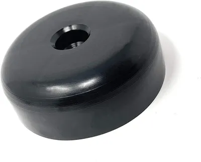 Produktbild von 4er Set Kunststoff-Möbelgleiter Möbeluntersetzer Sofa Sessel zum Anschrauben Ø 45 x H 16 mm schwarz