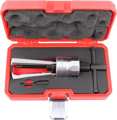Immagine prodotto di Estrattore per cuscinetti pilota, set estrattore interno per auto, estrattore cuscinetto acciaio interni ed esterni cuscinetti meccanici 1 tonnellata, 19–45 mm