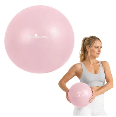 Obrázek produktu pro Mini gymnastický míč 25 cm fitness míč pilates míč jóga míč s pumpičkou nosnost až 100 kg cvičení doma růžový