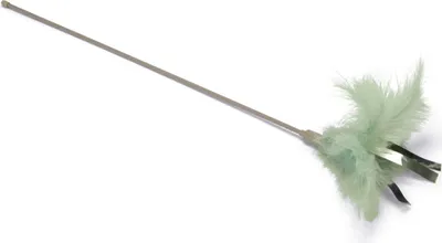 Obrázek produktu pro Beeztees Kitten Kočičí hůlka Orry – hračka pro kočky – zelená – 45 cm