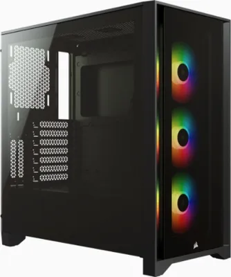 Produktbild von Corsair iCUE 4000X RGB - Tower - ATX - Seitenteil mit Fenster (gehärtetes Glas)