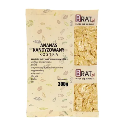 Produktbild von Kandierte Ananaswürfel 200g