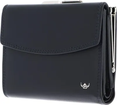 Produktbild von Golden Head Leder Geldbörse Polo RFID Protect Bügelbörse 2123 Marineblau dunkelblau