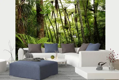 Produktbild von Vlies Fototapete ÜPPIGER REGENWALD 375 x 250 cm (inkl. Kleister) - Vlies Tapete, Wandtapete, Wandbilder - Tapete für Wohnzimmer Schlafzimmer, Büro, Küche - Montagefertig
