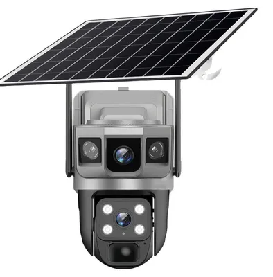 Image de Caméra de surveillance extérieure, résolution 4K, vision nocturne, caméra 4G