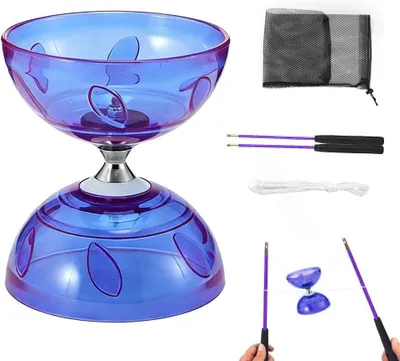 Produktbild von Diabolo mit Kugellagern – Leuchtende Diabolo – Jonglier-Set für Diabolos