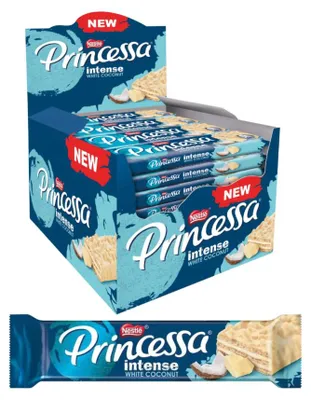 Produktbild von Princessa Intense Waffelriegel Kokos 30x 30g - Kokoscreme Weiße Schokolade