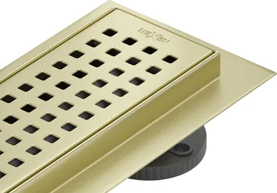 Image de Mexen Flat 360° M08 drain linéaire rotatif 60 cm, or brossé - 1A25060-40
