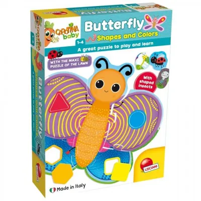 Produktbild von Carotina Baby Schmetterling Puzzle Formen und Farben 72156 LISCIANI