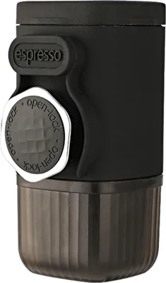 Tragbare Kaffeemaschine, 2 in 1 kleine Kaffeemaschine für gemahlenen Kaffee und Kapseln, manuelle Bedienung, 15 bar, geeignet für Camping, Reisen