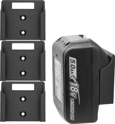 Produktbild von 3x Akku Halter für Makita Halterung Halter Wandhalter Wandhalterung 14,4V / 18V