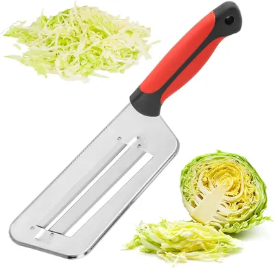 Produktbild von Kohlhobel 32.5 cm, Edelstahl, für Coleslaw, rot