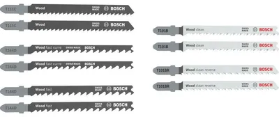 Produktbild von Bosch Stichsägeblatt Set Wood Basic, 10-tlg.