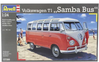 Zdjęcie produktu dla Revell VW T1 Samba Bus, Model busa, Zestaw montażowy, 1:24, VW T1 Samba Bus, Każda płeć, Plastik