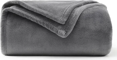 Produktbild von Kuscheldecke Flauschig Decke Fleecedecke - Sofadecke 150x200cm Warm Wohndecke Couchdecke, Grau Decke Weich Sofaš¹berwurf XL