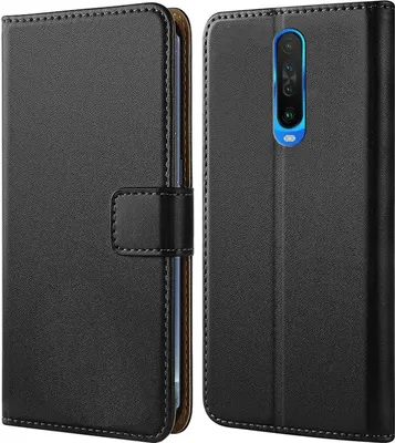 Produktbild von Handy Tasche für Xiaomi Redmi K30 / K30 5G Schutzhülle Bookstyle Etui Klapphülle Wallet Flip Cover Case Schwarz