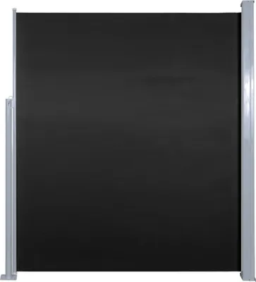 Image de vidaXL Marquise latérale extensible 160 x 500 cm Noir