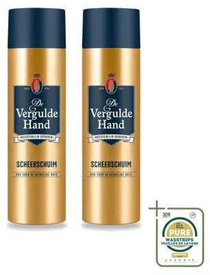 Productafbeelding van 2 x Scheerschuim "De Vergulde Hand" - 250 ml - Voordeelverpakking - 2 stuks