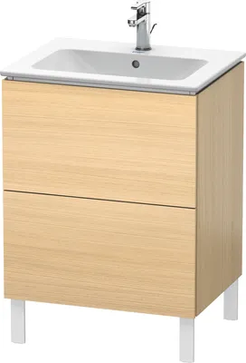 Produktbild von Waschtischunterbau L-CUBE 620x481x704mm mediterrane eiche mediterrane eiche