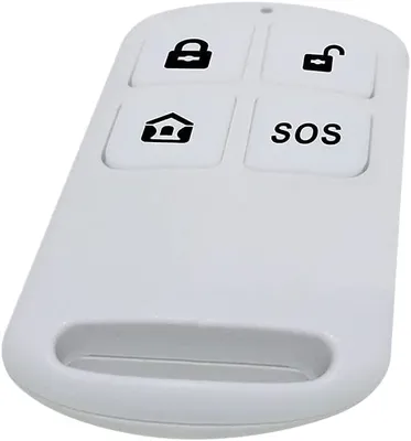 Image de HUXGO HXA007 Télécommande radio, compatible avec les panneaux HUXGO, touche SOS, armement et désarmement du système de sécurité, blanc, modèle HXA050 W