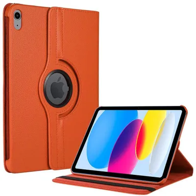 Image de Coque pour iPad A16 (11'') / iPad 10 2022 (10,9'' 10e Génération) Protection Rotative 360° - Orange