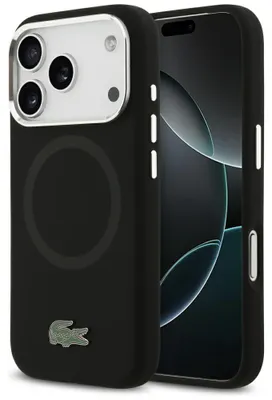 Obrázok produktu pre Silikónové puzdro Lacoste HC s kovovým logom pre iPhone 17 Pro