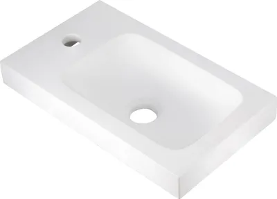 Immagine prodotto di Lavabo L.42 x P.24 cm cemento bianco AZZURA, appoggio/sospeso